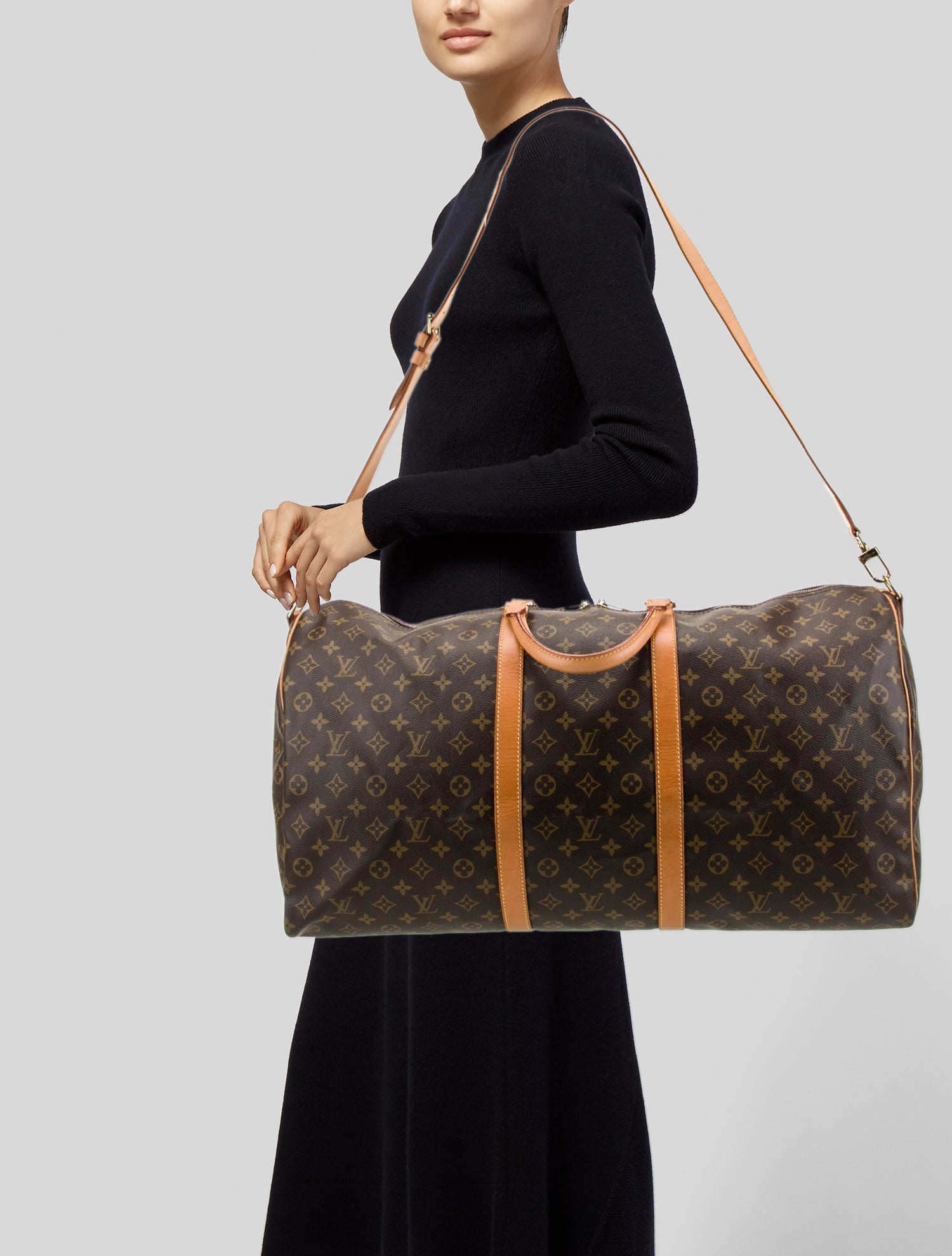 Louis Vuitton LV Monogram Keepall Bandouliere 60 Vintage