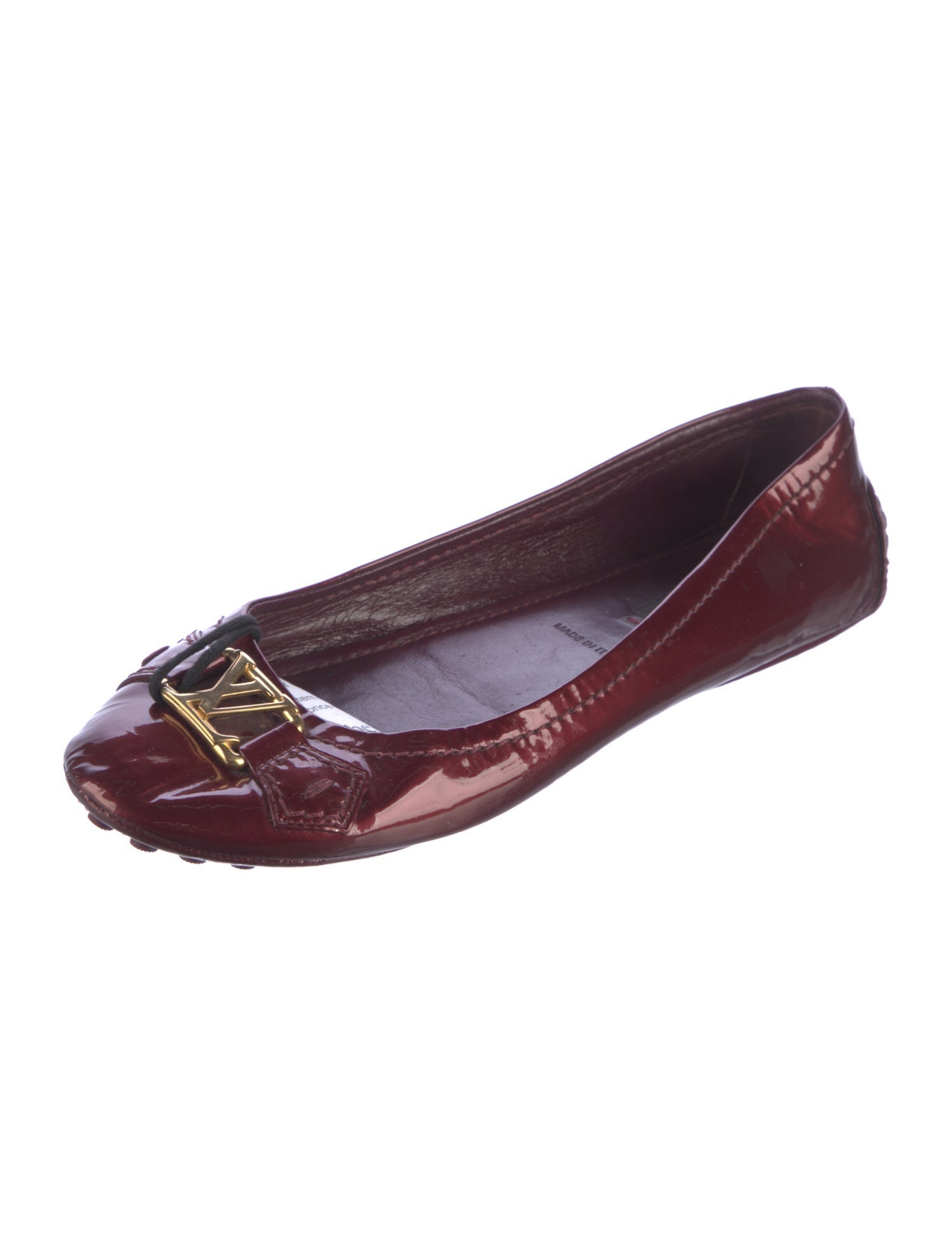 Louis Vuitton LV Monogram Patent Leather Ballet Flats