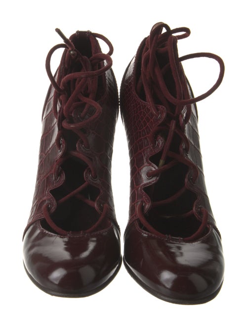 Louis Vuitton Leather Printed Pumps