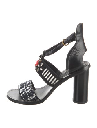 Louis Vuitton Canvas Printed Sandals