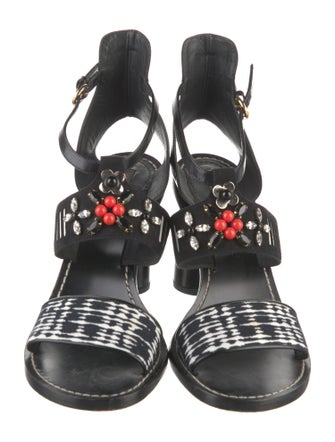 Louis Vuitton Canvas Printed Sandals