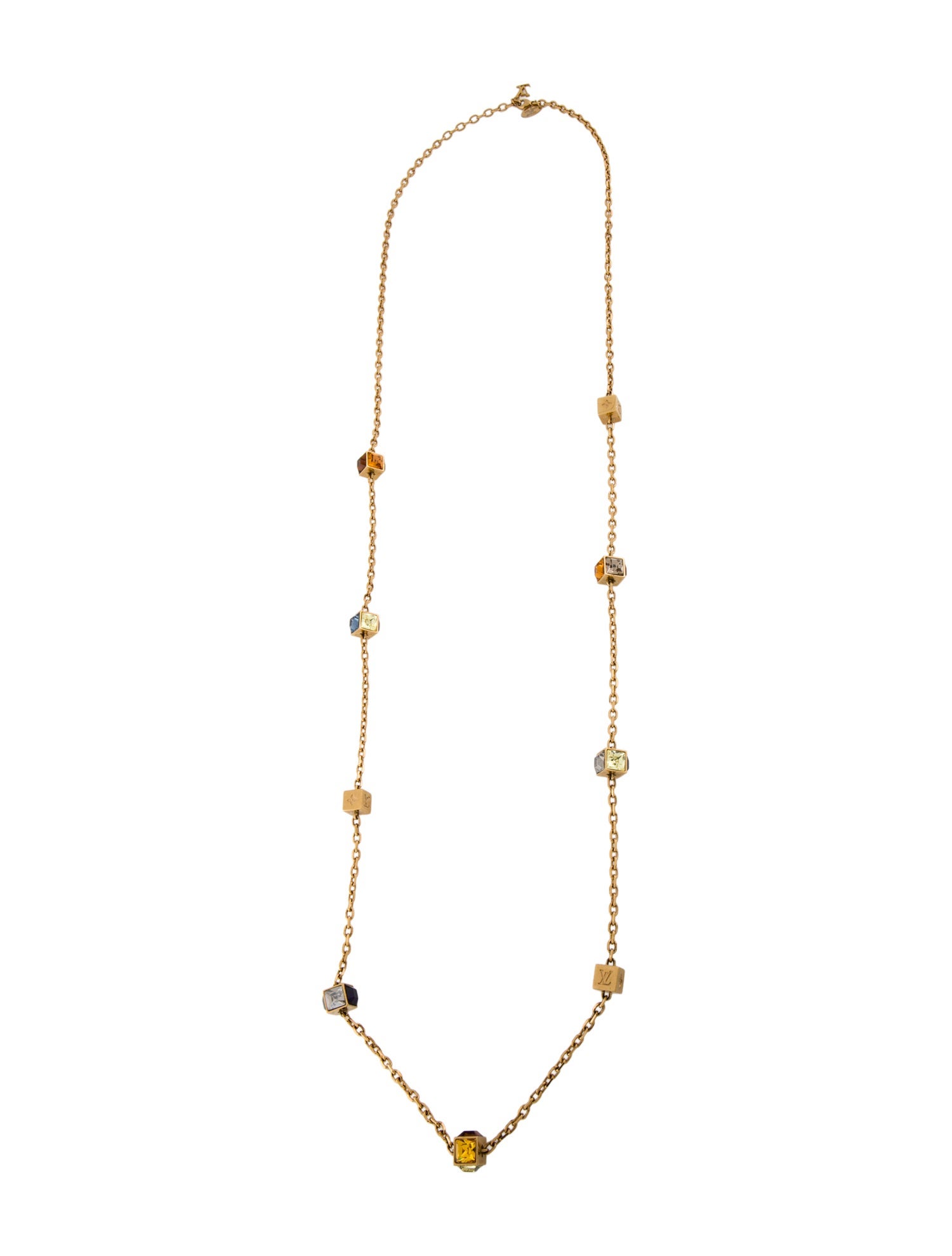 Louis Vuitton Gamble Sunset Long Station Necklace