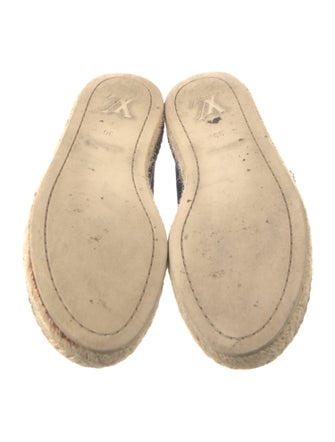 Louis Vuitton Canvas Embroidered Accent Espadrilles