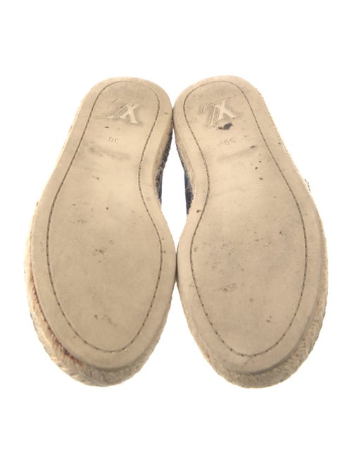 Louis Vuitton Canvas Embroidered Accent Espadrilles