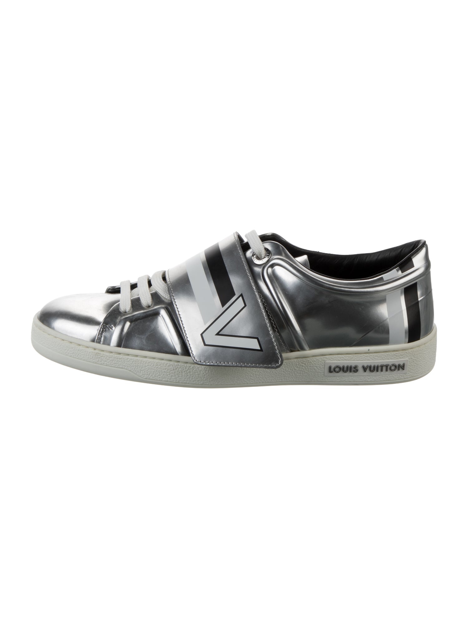 Louis Vuitton Patent Leather Graphic Print Sneakers