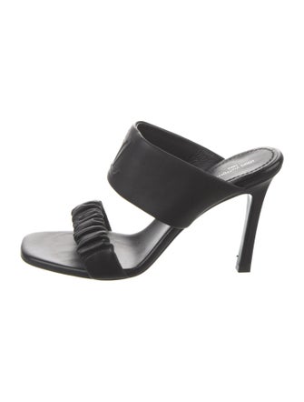 Louis Vuitton Leather Ruffle Embellishment Slides