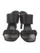 Louis Vuitton Leather Ruffle Embellishment Slides