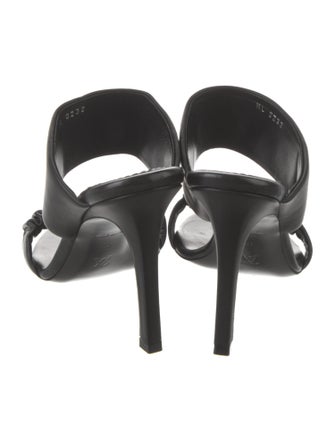 Louis Vuitton Leather Ruffle Embellishment Slides