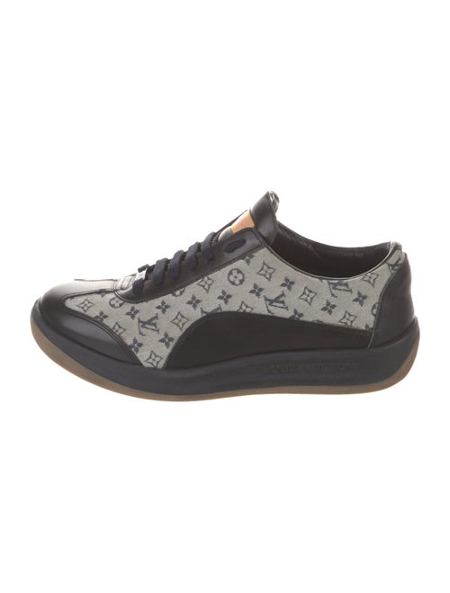 Louis Vuitton Monogram Mini Lin Pattern Leather Sneakers