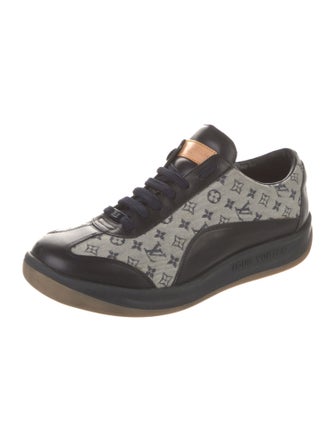 Louis Vuitton Monogram Mini Lin Pattern Leather Sneakers