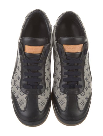 Louis Vuitton Monogram Mini Lin Pattern Leather Sneakers