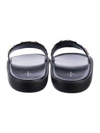 Louis Vuitton Patent Leather Printed Slides