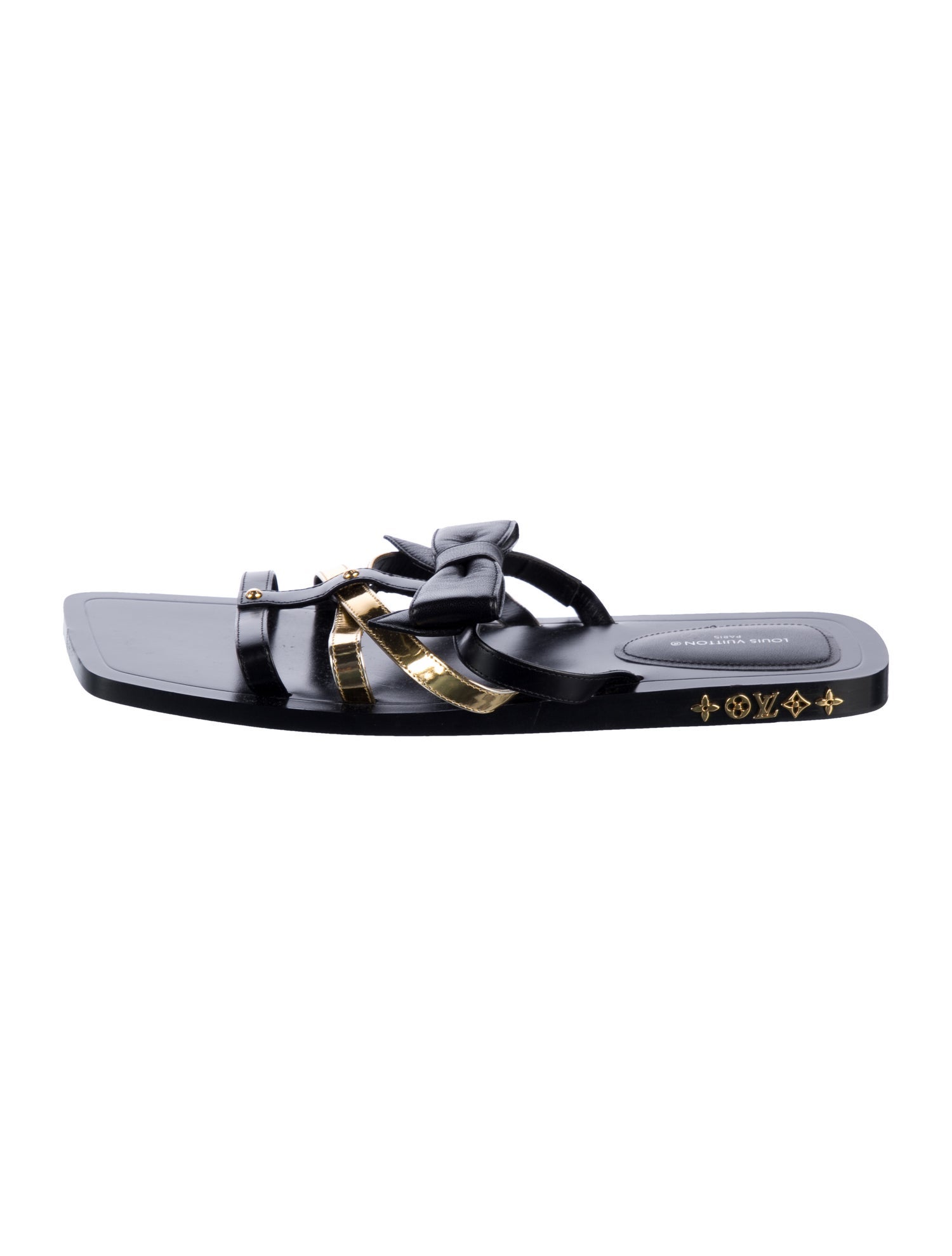 Louis Vuitton Leather Slides