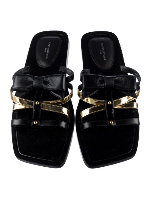 Louis Vuitton Leather Slides