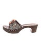 Louis Vuitton Monogram Mini Lin Pattern Canvas Slides