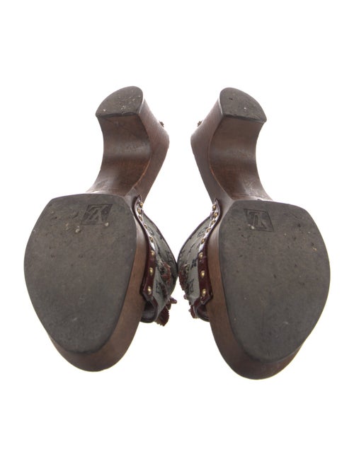 Louis Vuitton Monogram Mini Lin Pattern Canvas Slides