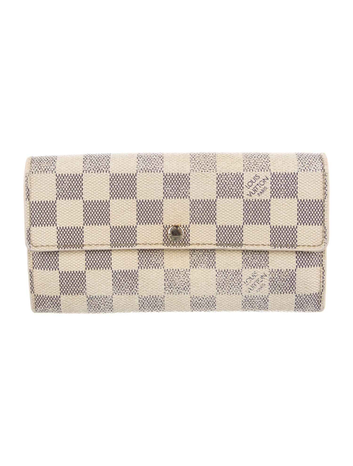Louis Vuitton 2008 Damier Azur Pattern Sarah Wallet