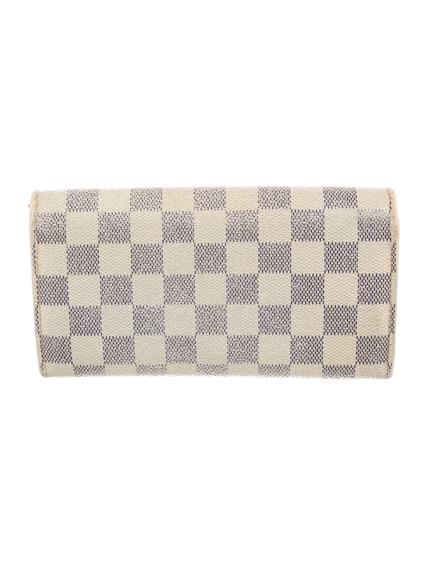 Louis Vuitton 2008 Damier Azur Pattern Sarah Wallet