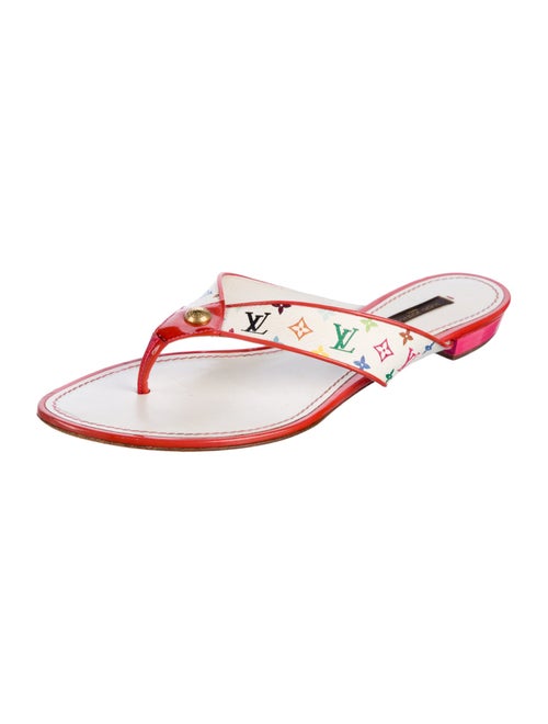 Louis Vuitton 2009 LV Monogram Flip Flops