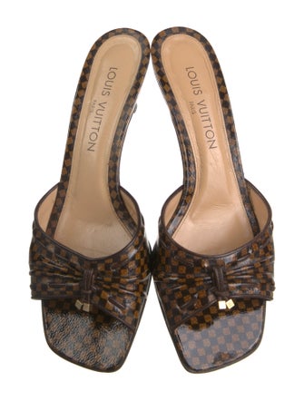 Louis Vuitton Patent Leather Printed Slides
