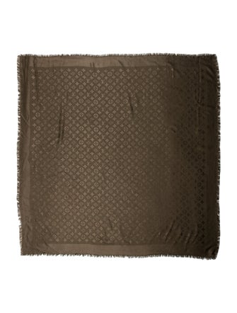 Louis Vuitton Silk Monogram Pattern Scarf