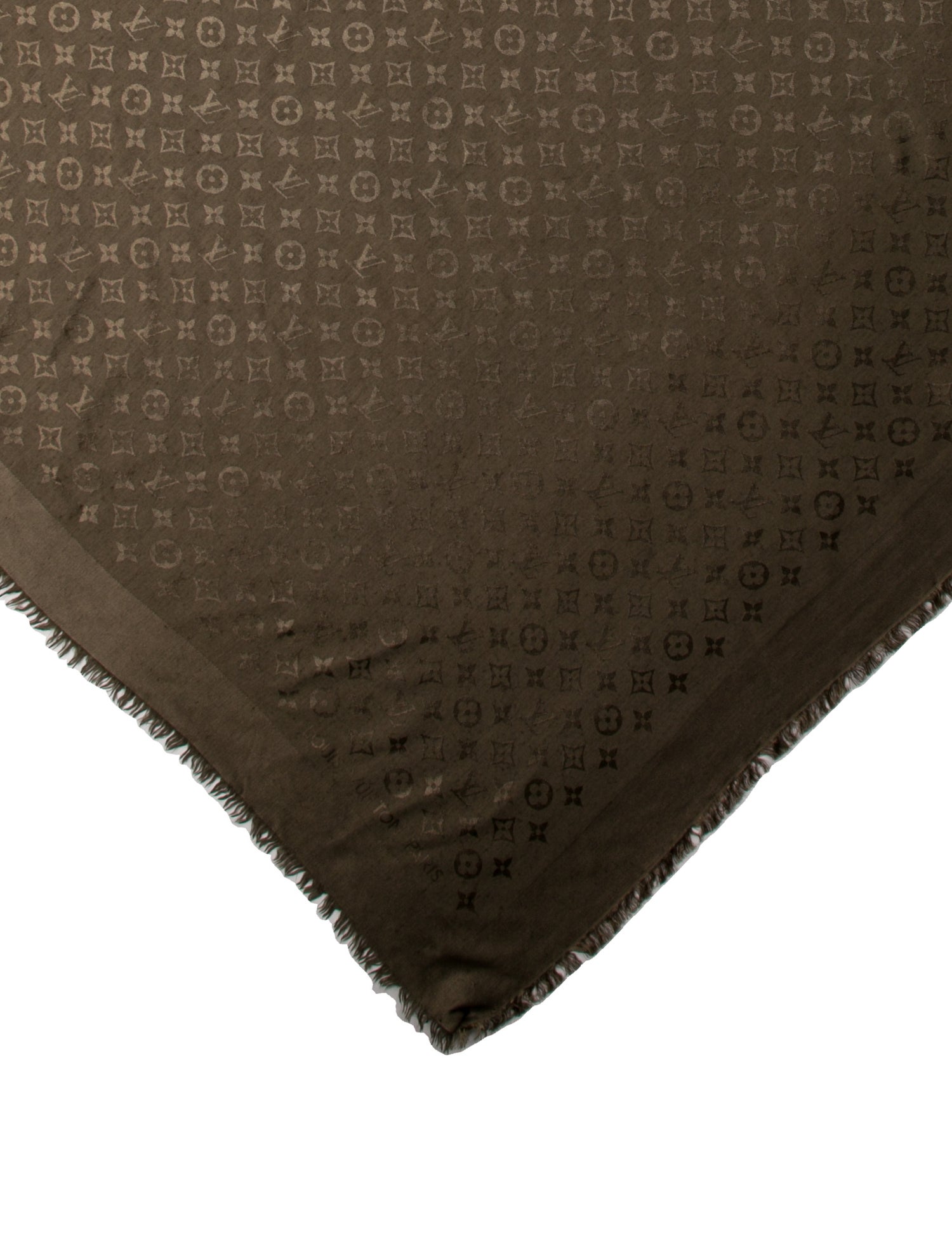 Louis Vuitton Silk Monogram Pattern Scarf