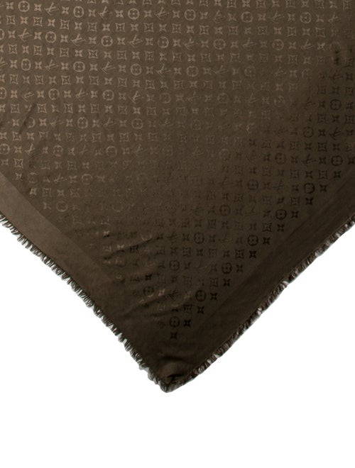 Louis Vuitton Silk Monogram Pattern Scarf