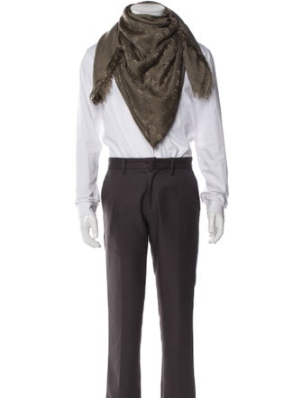 Louis Vuitton Silk Monogram Pattern Scarf