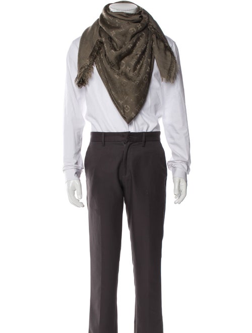 Louis Vuitton Silk Monogram Pattern Scarf