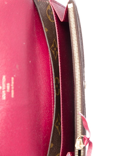 Louis Vuitton LV Monogram Coated Canvas Emilie Wallet