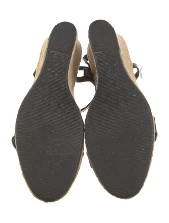 Burberry Nova Check Pattern Leather Espadrilles