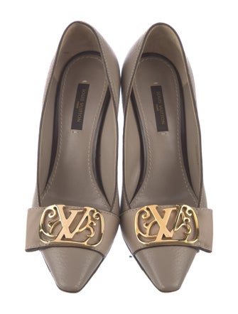 Louis Vuitton LV Monogram Leather Pumps