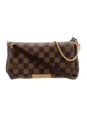 Louis Vuitton Crossbody Bags Damier Ebene Favorite