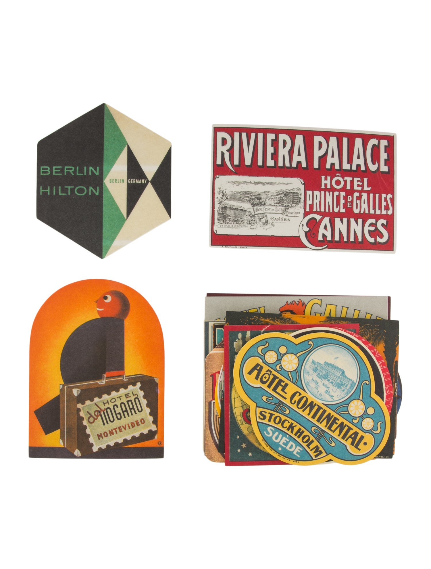 Louis Vuitton The Art of Travel Through Hotel Labels Postcards Set