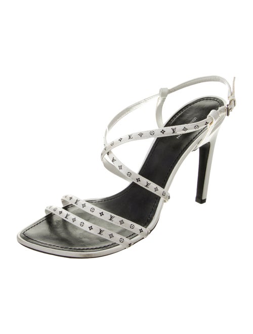 Louis Vuitton Monogram Pattern Satin Sandals