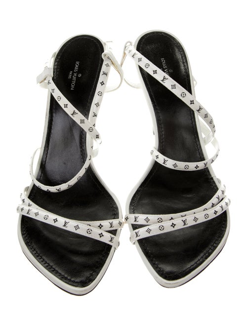 Louis Vuitton Monogram Pattern Satin Sandals