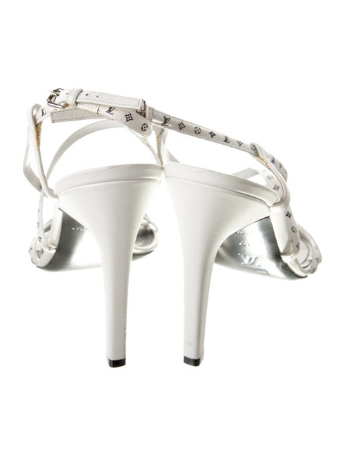 Louis Vuitton Monogram Pattern Satin Sandals