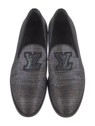 Louis Vuitton Printed Beaded Accents Slippers