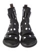 Louis Vuitton Nylon Polka Dot Print Lace-Up Boots