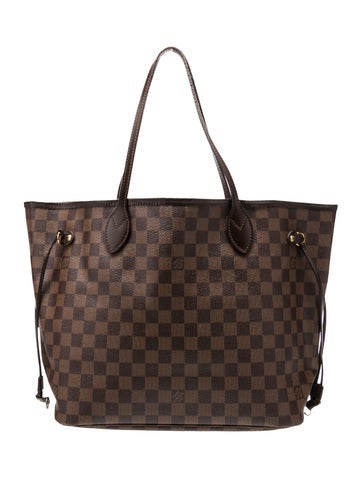 Louis Vuitton Totes Damier Ebene Neverfull w/Pouch MM
