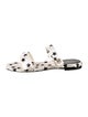 Louis Vuitton Silk Printed Slingback Sandals