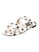Louis Vuitton Silk Printed Slingback Sandals