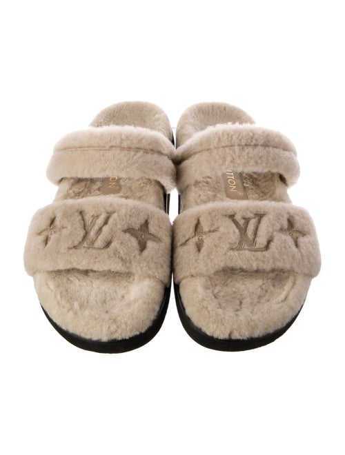 Louis Vuitton Shearling Slides