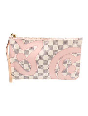 Louis Vuitton Clutches Damier Azur Tahitienne Neverfull Pouch