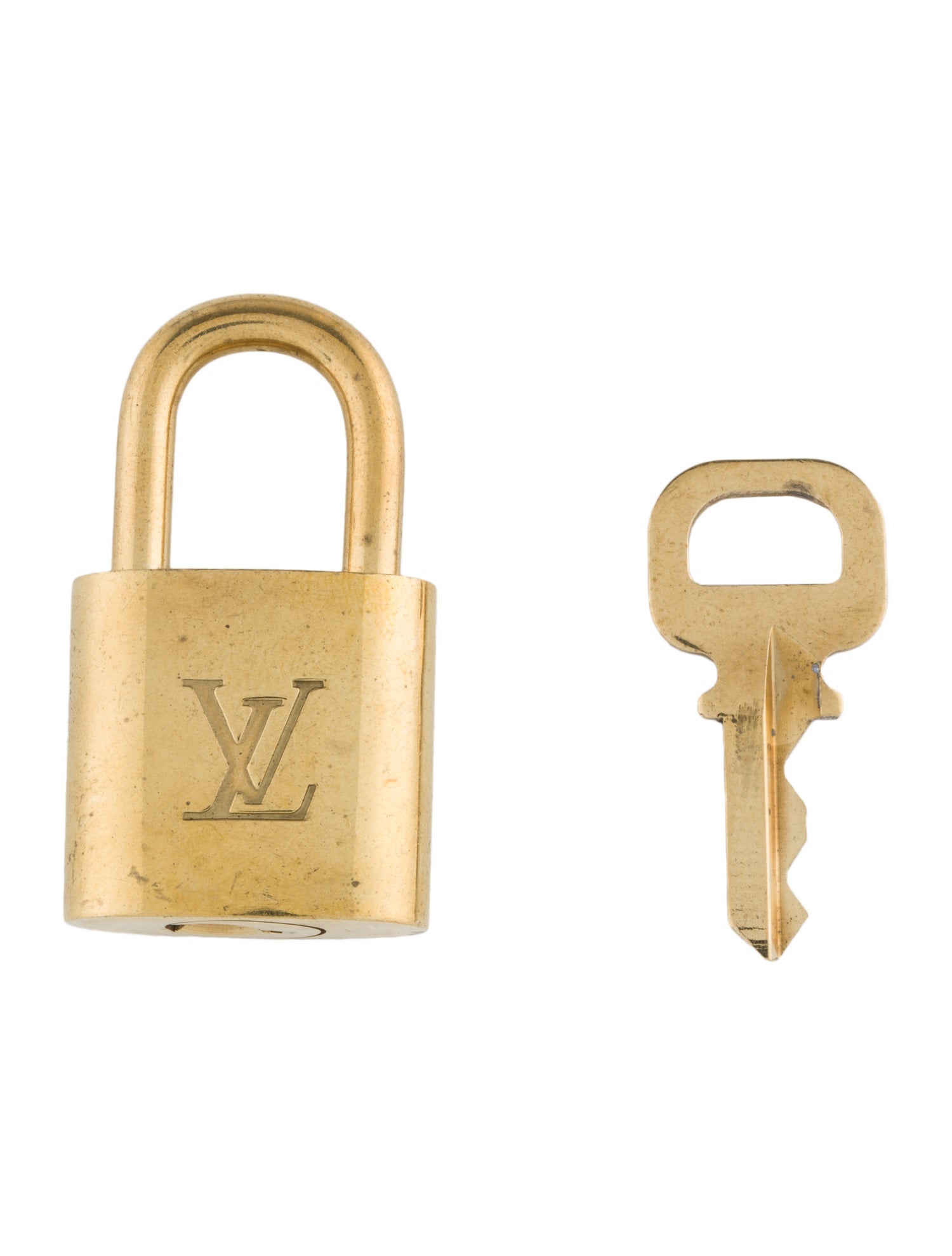 Louis Vuitton Brass Lock & Key Set