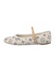 Louis Vuitton Canvas Printed Mary Jane Flats