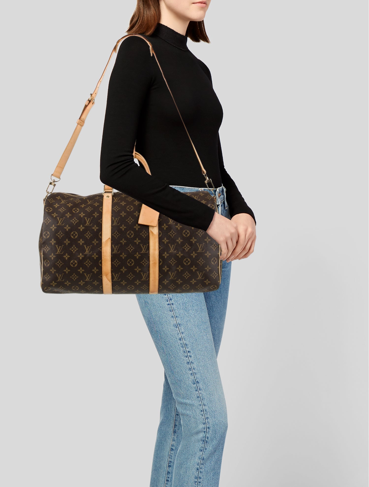 Louis Vuitton LV Monogram Keepall Bandouliere 50 Vintage