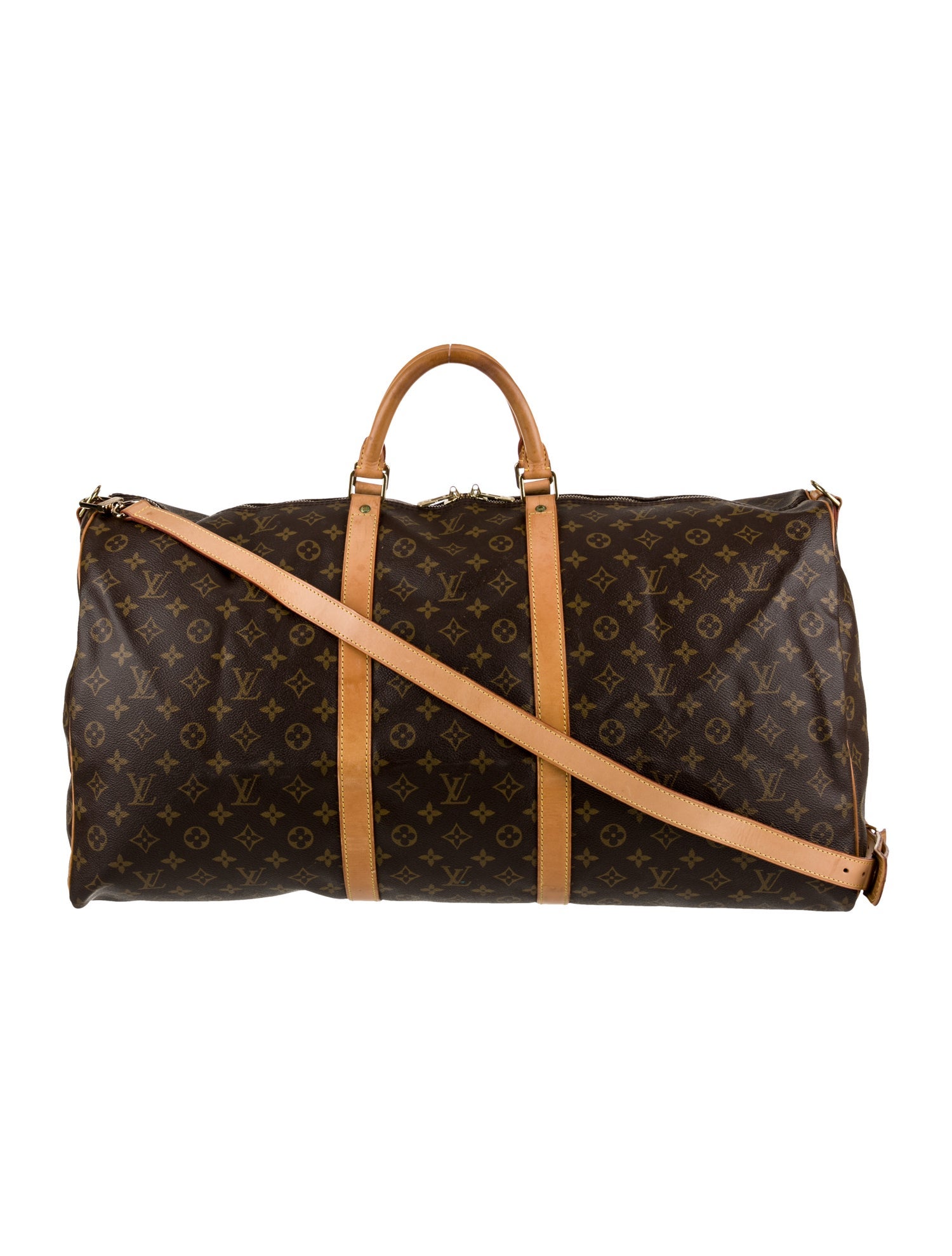 Louis Vuitton LV Monogram Keepall Bandouliere 60 Vintage