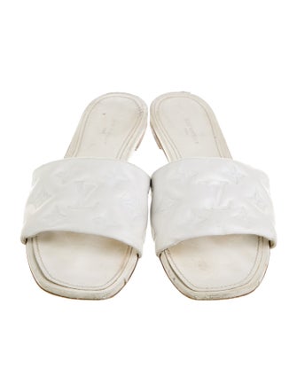 Louis Vuitton LV Monogram Leather Slides