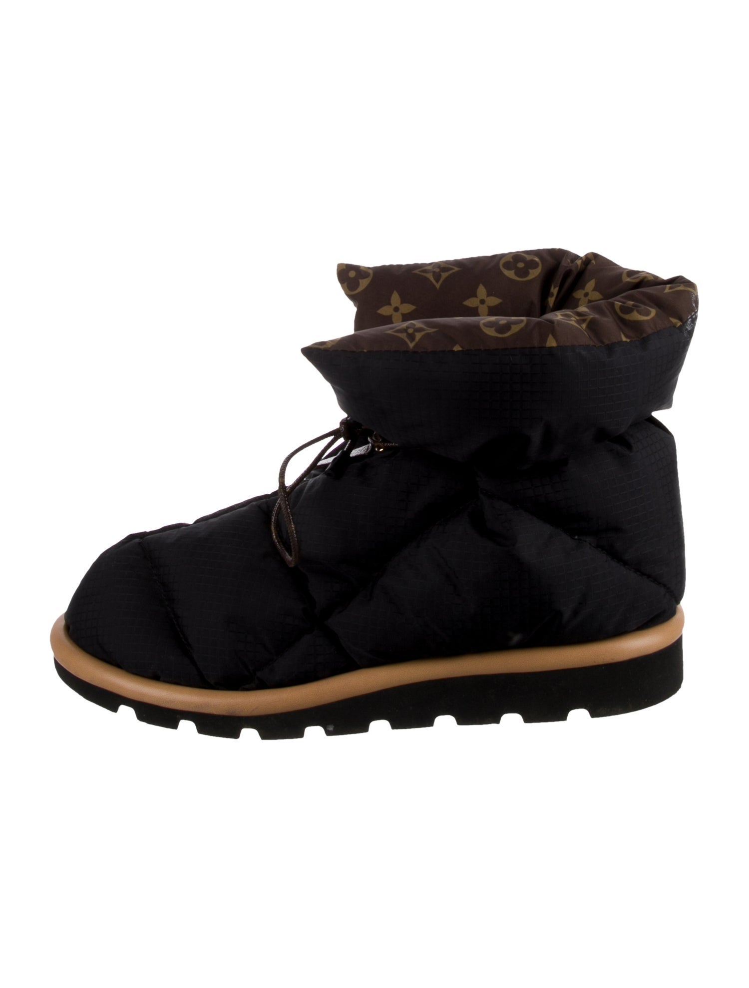 Louis Vuitton LV Monogram Nylon Lace-Up Boots
